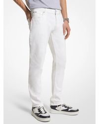 Michael Kors - Slim Fit Jeans In White - Lyst