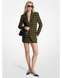 MICHAEL Michael Kors - Mk Blazer En Laine Extensible À Motif Écossais - Lyst