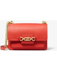 Michael Kors - Borsa a tracolla Heather extra-small in pelle - Lyst