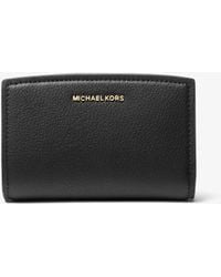 Michael Kors - Mk Bryant Medium Pebbled Leather Wallet - Lyst
