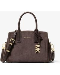 Michael Kors - Laila Extra-Small Suede Convertible Crossbody Bag - Lyst