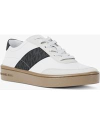 MICHAEL Michael Kors - Mk Kaycee Signature Logo Stripe Trainers - Lyst