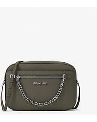 Michael Kors - Jet Set Large Saffiano Leather Crossbody Bag - Lyst