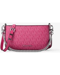 MICHAEL Michael Kors - Mk Bryant Small Signature Logo Convertible Pochette - Lyst