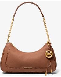 MICHAEL Michael Kors - Mk Nolita Medium Pebbled Leather Chain Pochette - Lyst