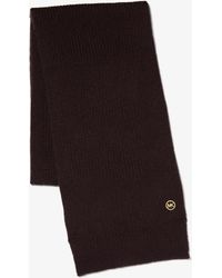 MICHAEL Michael Kors - Mk Textured Wool Scarf - Lyst