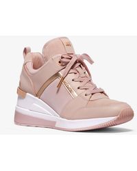 georgie canvas and leather sneaker