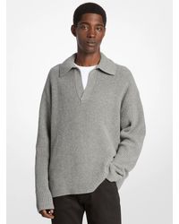 Michael Kors - Mk Ribbed Wool Blend Jumper - Lyst
