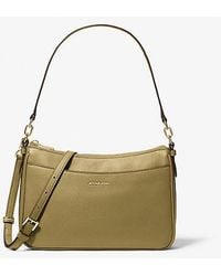 Michael Kors - Jet Set Medium Pebbled Leather Convertible Crossbody Bag - Lyst