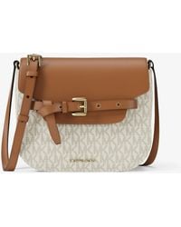MICHAEL Michael Kors - Emilia Small Saddle Crossbody Bag - Lyst