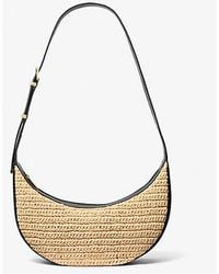 Michael Kors - Avra Medium Hand-Crocheted And Leather Crossbody Bag - Lyst