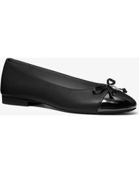 MICHAEL Michael Kors - Mk Piper Flex Leather Ballet Flat - Lyst