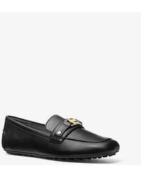 Michael Kors - Mk Mandy Leather Moccasin Loafer - Lyst