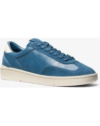 Michael Kors - Mk Wilton Leather And Suede Trainers - Lyst