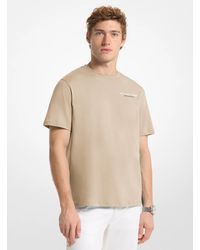 Michael Kors - Mk Graphic Logo Cotton Jersey T-Shirt - Lyst