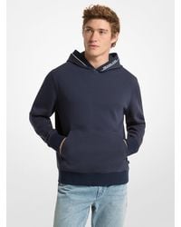 Michael Kors - Mk Pull À Capuche En Coton Mélangé Avec Bordure À Logo - Lyst
