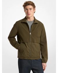 Michael Kors Outlet - Mk Logo Jacquard Windbreaker Jacket - Lyst