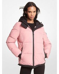 Michael Kors - Faux Fur-trim Quilted Puffer Jacket - Lyst