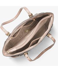 voyager small crossgrain leather tote bag