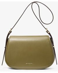 Michael Kors - Mk Lydia Medium Leather Crossbody Bag - Lyst
