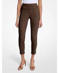 Michael Kors - Viscose Blend Zip Pants - Lyst