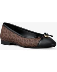 MICHAEL Michael Kors - Mk Piper Flex Signature Logo Ballet Flat - Lyst