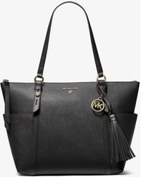 MICHAEL Michael Kors - Sullivan Large Saffiano Leather Top-zip Tote Bag - Lyst