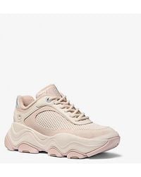 Michael Kors - Atlas Mesh And Suede Trainer - Lyst