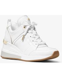 georgie woven leather trainer