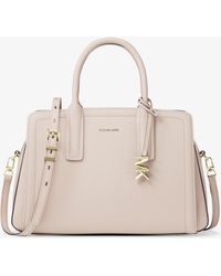 MICHAEL Michael Kors - Mk Laila Medium Leather Satchel - Lyst