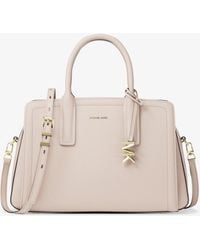 MICHAEL Michael Kors - Mk Laila Medium Leather Satchel - Lyst