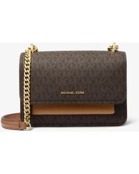 MICHAEL Michael Kors - Mk Claire Small Signature Logo Crossbody Bag - Lyst