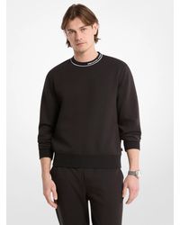 Michael Kors - Mk Logo Trim Cotton Blend Jumper - Lyst
