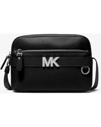 Michael Kors - Mk Hudson Pebbled Leather Utility Crossbody Bag - Lyst