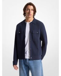 Michael Kors - Viscose Blend Snap Jacket - Lyst
