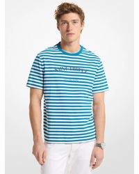 Michael Kors - Mk Saint Tropez Striped Cotton Jersey T-Shirt - Lyst