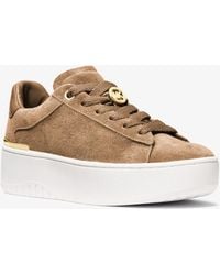 MICHAEL Michael Kors - Mk Dottie Suede Platform Trainers - Lyst