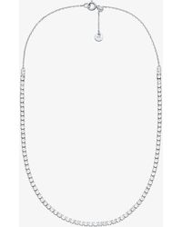 Michael Kors - Pavé Tennis Necklace - Lyst