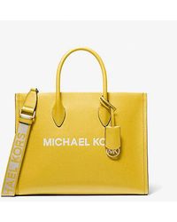 Michael Kors - Mirella Medium Pebbled Leather Tote Bag - Lyst