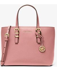 MICHAEL Michael Kors - Mk Quinn Small Pebbled Leather Convertible Crossbody Bag - Lyst