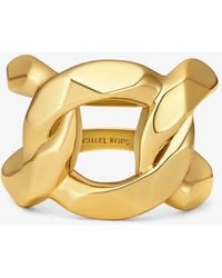 Michael Kors - Mk Precious Metal-Plated Brass Curb-Link Ring - Lyst