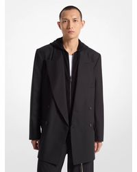 Michael Kors - Stretch Wool Flannel Double-Breasted Blazer - Lyst