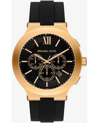 Michael Kors - Oversized Billie-Tone And Silicone Watch - Lyst