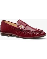 MICHAEL Michael Kors - Mk Jennings Crinkled Leather Loafer - Lyst