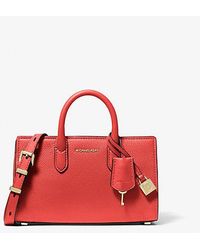 Michael Kors - Scarlett Extra-small Leather Crossbody Bag - Lyst