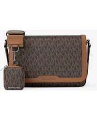 Michael Kors - Hudson Mini Signature Logo Crossbody Bag With Airpod Case For Apple Airpods Pro - Lyst