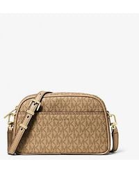 Michael Kors - Jet Set Small Signature Logo Camera Crossbody Bag - Lyst