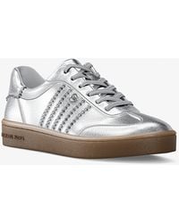 MICHAEL Michael Kors - Mkzapatilla Scotty De Piel Metalizada Con Adornos - Lyst