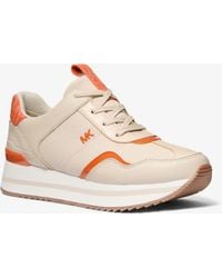 MICHAEL Michael Kors - Mk Raina Mixed-Media Trainer - Lyst