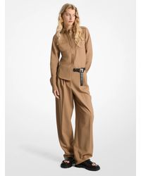 MICHAEL Michael Kors - Mk Wool Blend Utility Shirt - Lyst